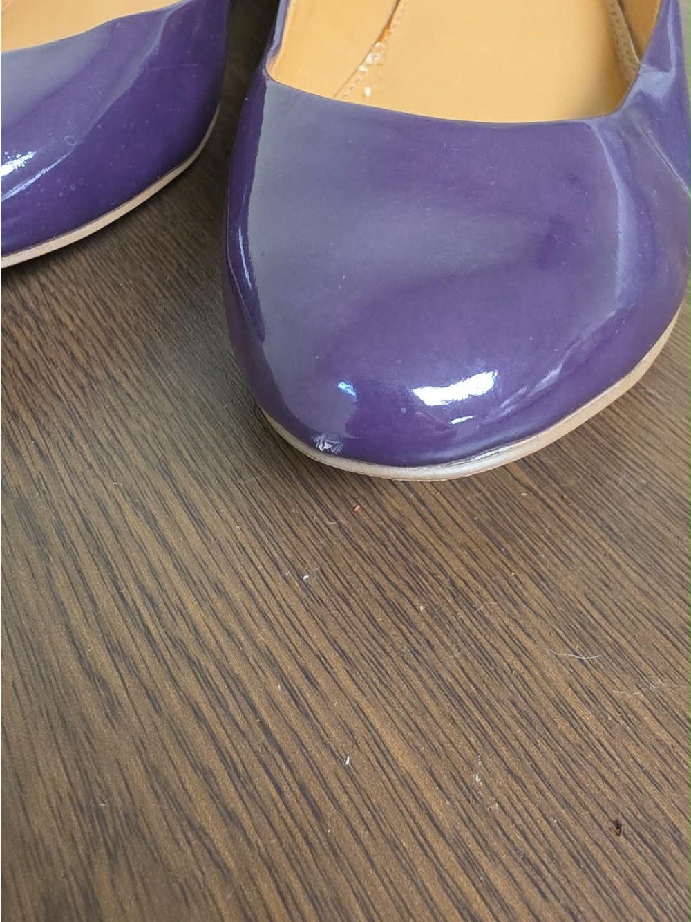 J.Crew Purple Patent Ballet Flats - Women's Comfort Flats 7 - Picture 2 of 9
